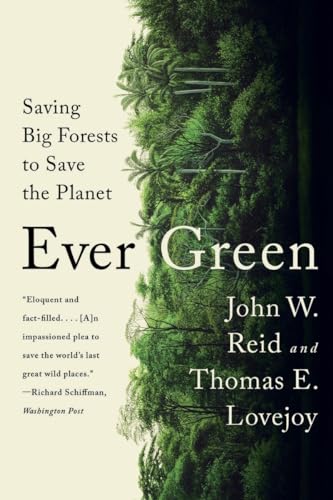 Book cover: “Ever Green” with lush green forest imagery.