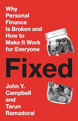 Book cover with red background, white text, and a broken jar of coins.