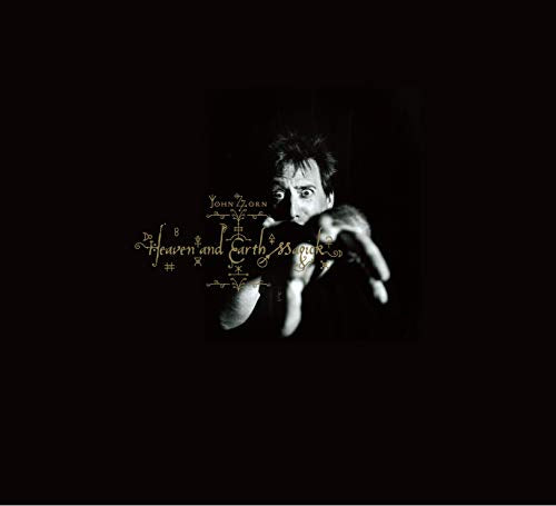 Dark album cover featuring John Zorn with occult symbols and text.