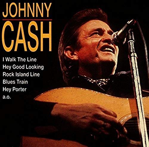 Johnny Cash “Best Of” red vinyl record with gatefold sleeve and two records.