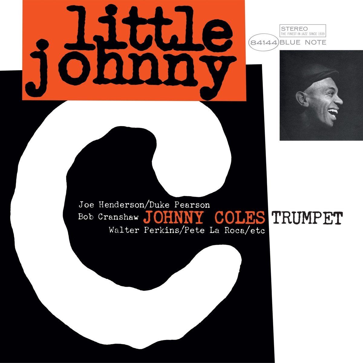 Album cover for Johnny Coles’ “Little Johnny C” featuring a portrait and bold text.