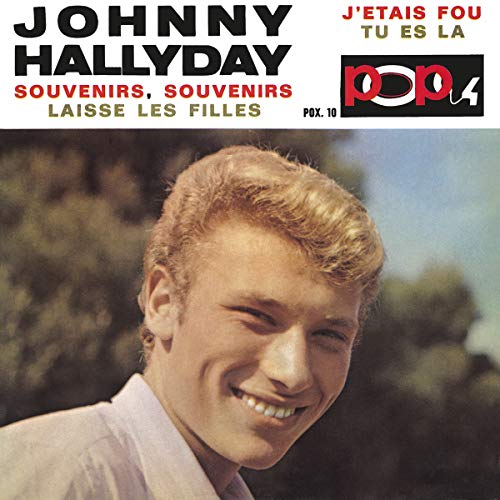 Johnny Hallyday EP CD cover featuring a smiling young man’s portrait.