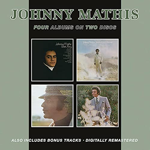 Johnny Mathis double CD featuring album cover artwork of the artist.