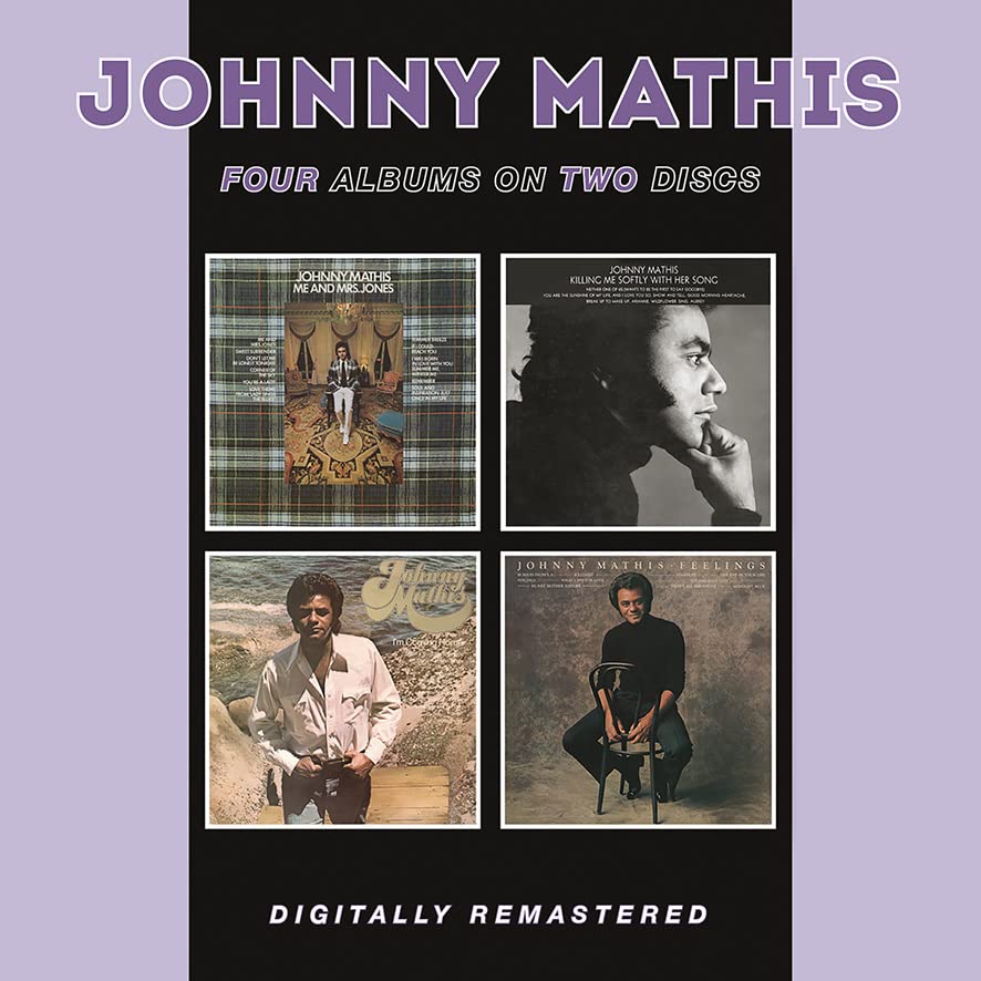 CD cover for Johnny Mathis compilation album with four album covers.