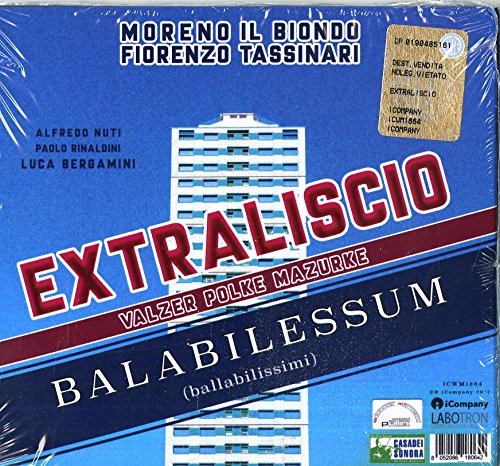CD cover for “Extralisco” by Johnny Moreno Fio Tassinari, featuring building art.