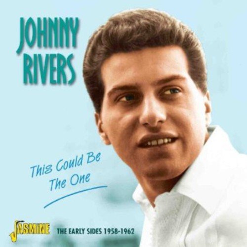 Johnny Rivers' album cover featuring a man with brown hair and white shirt.