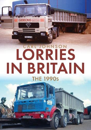 Book cover featuring two British lorries from the 1990s.