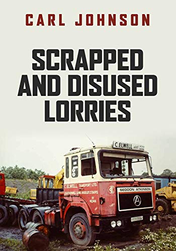 Book cover featuring a red, weathered lorry in a scrapyard setting.