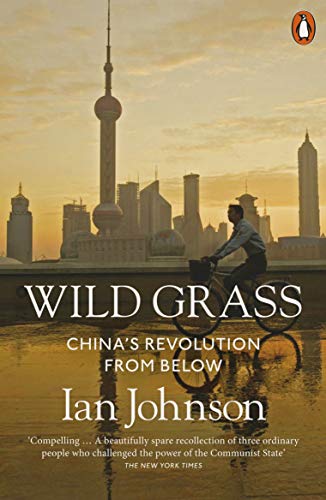 Book cover showing a man on a bicycle before a hazy Shanghai skyline.