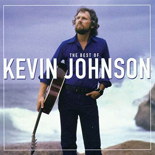 CD cover featuring Kevin Johnson with a guitar, blue background.