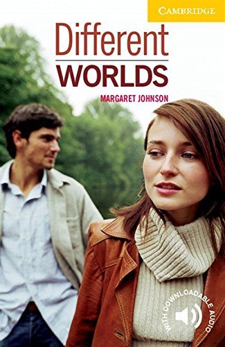 Book cover: “Different Worlds” by Margaret Johnson, featuring two young adults.