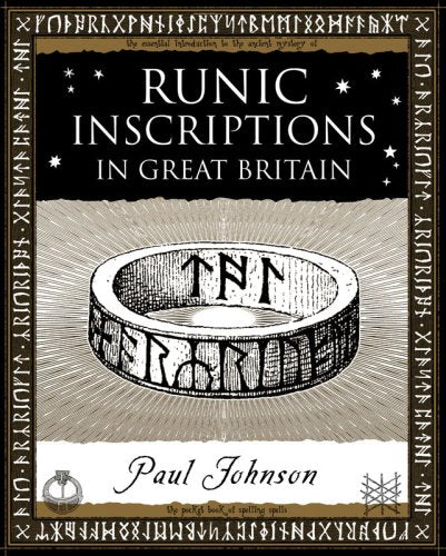 Book cover titled Runic Inscriptions in Great Britain featuring a drawing of a rune-inscribed ring.
