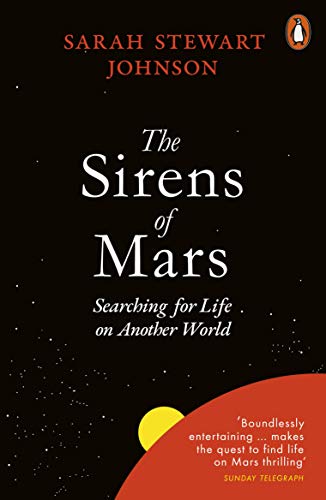 Book cover for The Sirens of Mars with white text on a black background.