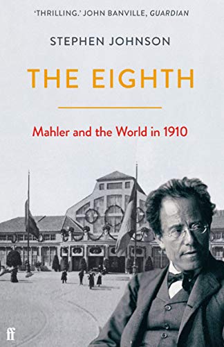 Book cover featuring composer Gustav Mahler and a grand building.