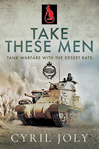 Book cover: "Take These Men" depicts a tank in desert warfare.