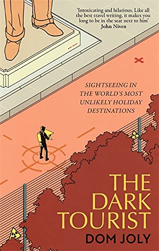 Book cover: illustrated figures on red and grey, title āThe Dark Touristā.