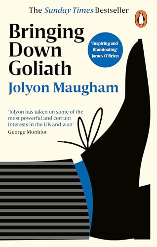 Book cover: "Bringing Down Goliath" by Jolyon Maugham, with abstract design.