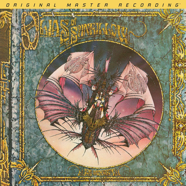 Album cover for Jon Anderson’s “Olias Of Sunhillow” with ornate, colorful artwork.