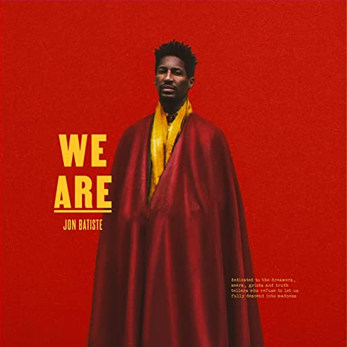Jon Batiste album cover, "WE ARE", featuring a portrait of the artist.