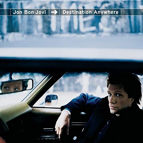 Jon Bon Jovi album cover, showing him inside a car looking right.