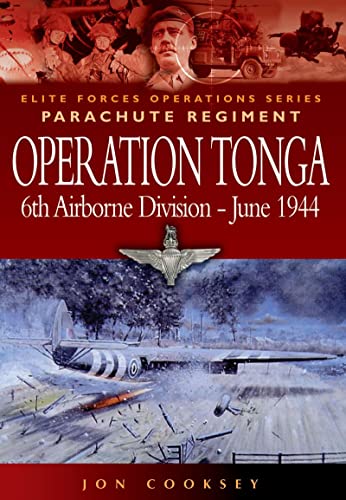 Book cover: “Operation Tonga” depicting paratroopers and a wartime glider.