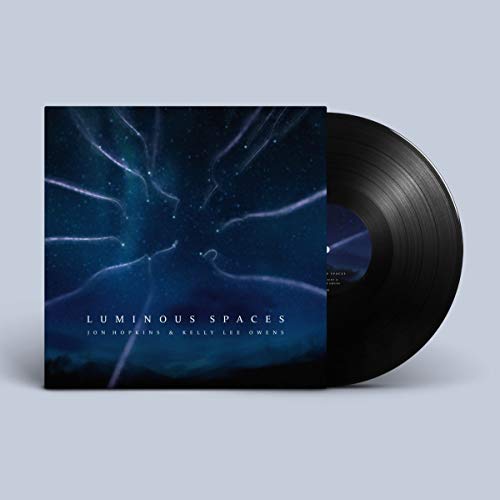 Jon Hopkins vinyl record with blue, abstract cover art.