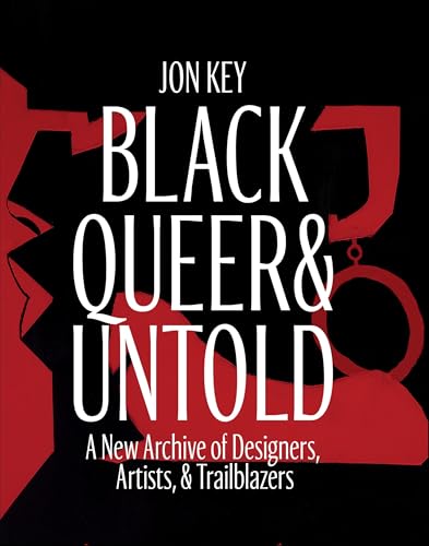 Book cover with bold white text on black and red abstract design.