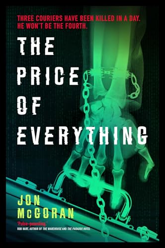 Book cover: "The Price of Everything" with chained figure and green glow.