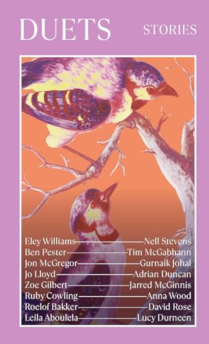 Book cover: "Duets" stories, featuring a bird on a branch.