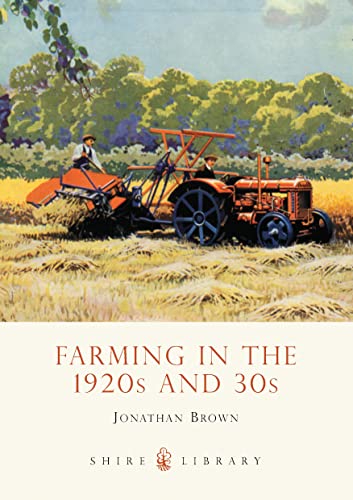Book cover depicting a vintage tractor harvesting wheat in a golden field.