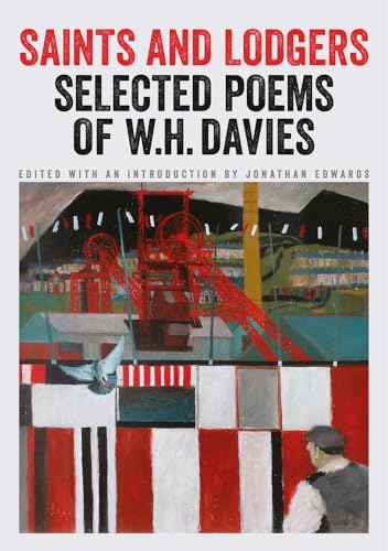 Book cover: “Saints and Lodgers” by W.H. Davies, with industrial landscape.