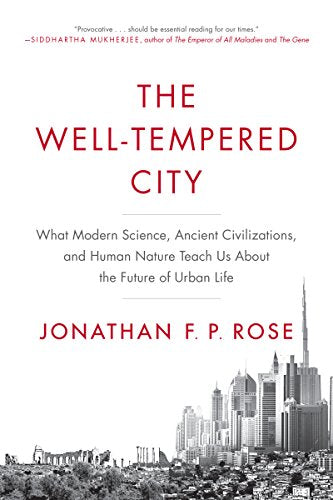 Book cover for “The Well-Tempered City” with a cityscape illustration.