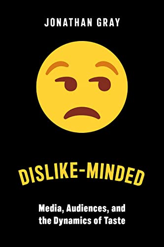 Book cover with a frowning yellow emoji and white text: "Dislike-Minded".