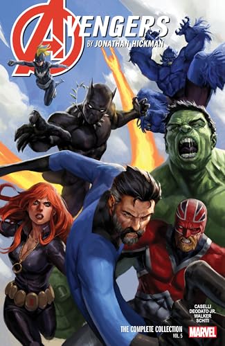 Avengers comic book cover featuring Black Panther, Hulk, and other heroes.