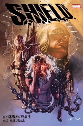 Comic book cover featuring multiple characters and a stylized, fractured design.