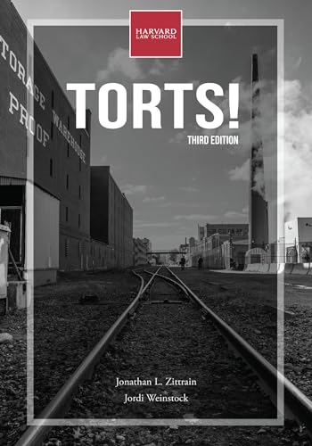Book cover: "TORTS! Third Edition" with warehouse and railroad imagery.