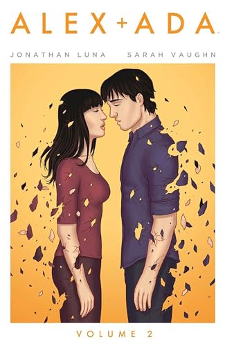 Cover of "Alex + Ada" volume 2, showing a couple facing each other.