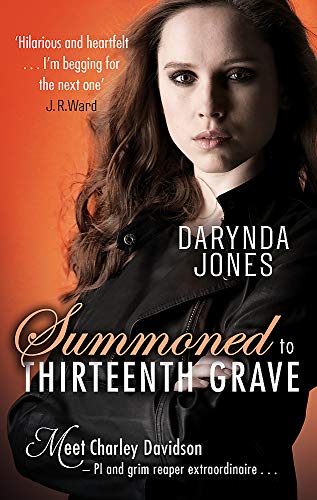 Book cover: woman in leather jacket, title "Summoned to Thirteenth Grave.