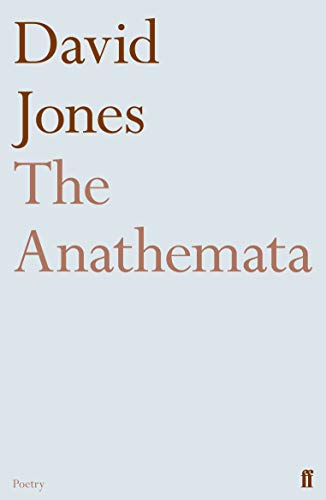Book cover: "The Anathemata" by David Jones, pale grey background.