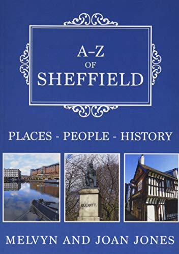 Book cover: “A-Z of Sheffield” with images of city landmarks.