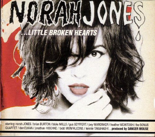 Norah Jones album cover, “Little Broken Hearts,” featuring a portrait of the artist.