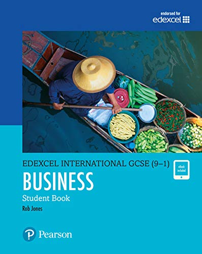 Pearson Edexcel International GCSE Business Student Book cover with a person in a boat.