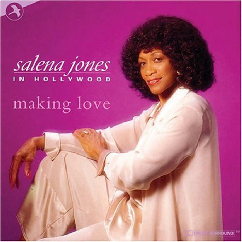 Salena Jones album cover, portrait of a woman with afro hairstyle.