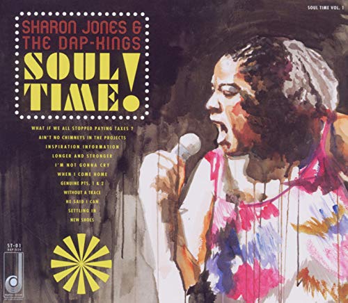 CD cover for Sharon Jones & The Dap-Kings’ “Soul Time,” featuring a painted portrait.