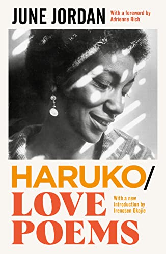 Book cover featuring a black-and-white portrait of June Jordan with dappled light effects.