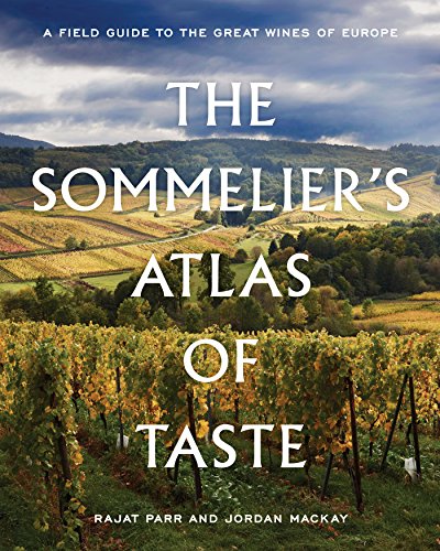 Book cover for The Sommelier's Atlas of Taste featuring a vineyard landscape under clouds.