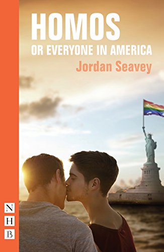 Book cover: two men kissing with the Statue of Liberty in background.