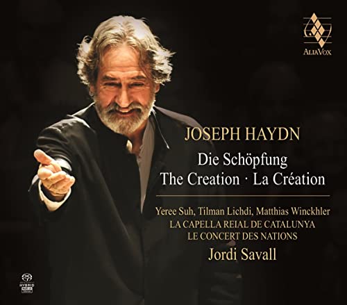 CD cover featuring Jordi Savall and text for Haydn’s “The Creation.”