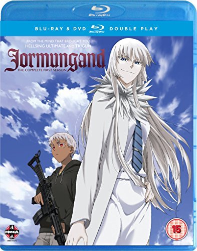 Jormungand: The Complete Season 1 Blu-ray cover with anime characters and guns.