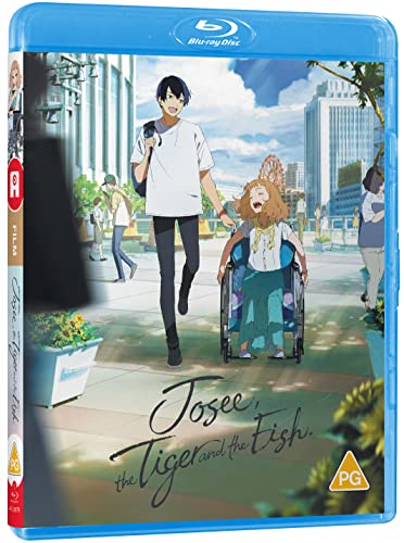 “Josee, the Tiger and the Fish” Blu-ray cover with two animated characters.